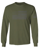 Gray America USA Patriotic American United States Vintage Flag mens Long sleeve t shirt