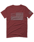 Gray America USA Patriotic American United States Vintage Flag For men T Shirt