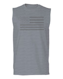 Gray America USA Patriotic American United States Vintage Flag men Muscle Tank Top sleeveless t shirt