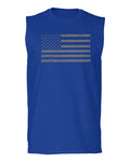 Gray America USA Patriotic American United States Vintage Flag men Muscle Tank Top sleeveless t shirt