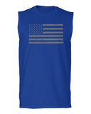 Gray America USA Patriotic American United States Vintage Flag men Muscle Tank Top sleeveless t shirt