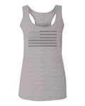Gray America USA Patriotic American United States Vintage Flag  women's Tank Top sleeveless Racerback