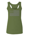 Gray America USA Patriotic American United States Vintage Flag  women's Tank Top sleeveless Racerback