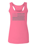 Gray America USA Patriotic American United States Vintage Flag  women's Tank Top sleeveless Racerback