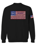 VICES AND VIRTUESS 2nd Amendment 1776 George Washington Flag American USA Guns Control men's Crewneck Sweatshirt