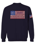 VICES AND VIRTUESS 2nd Amendment 1776 George Washington Flag American USA Guns Control men's Crewneck Sweatshirt