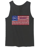 VICES AND VIRTUESS 2nd Amendment 1776 George Washington Flag American USA Guns Control men's Tank Top