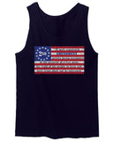 VICES AND VIRTUESS 2nd Amendment 1776 George Washington Flag American USA Guns Control men's Tank Top