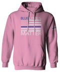 Blue Lives Matter American Flag Thin Blue Line USA Police Support Sweatshirt Hoodie