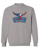 VICES AND VIRTUESS Texas State Flag Don't Mess with Texas Bull Lone Star men's Crewneck Sweatshirt