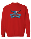 VICES AND VIRTUESS Texas State Flag Don't Mess with Texas Bull Lone Star men's Crewneck Sweatshirt