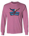 VICES AND VIRTUESS Texas State Flag Don't Mess with Texas Bull Lone Star mens Long sleeve t shirt