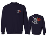 Good Vibe Flowers Bones Hand Shaka Cool Vintage Hipster men's Crewneck Sweatshirt