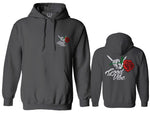 Good Vibe Flowers Bones Hand Shaka Cool Vintage Hipster Sweatshirt Hoodie