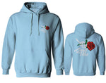 Good Vibe Flowers Bones Hand Shaka Cool Vintage Hipster Sweatshirt Hoodie