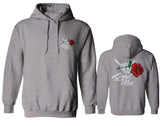 Good Vibe Flowers Bones Hand Shaka Cool Vintage Hipster Sweatshirt Hoodie