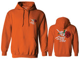 Good Vibe Flowers Bones Hand Shaka Cool Vintage Hipster Sweatshirt Hoodie