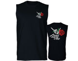 Good Vibe Flowers Bones Hand Shaka Cool Vintage Hipster men Muscle Tank Top sleeveless t shirt