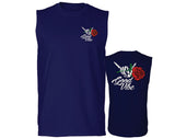 Good Vibe Flowers Bones Hand Shaka Cool Vintage Hipster men Muscle Tank Top sleeveless t shirt