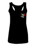 Good Vibe Flowers Bones Hand Shaka Cool Vintage Hipster  women's Tank Top sleeveless Racerback