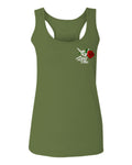 Good Vibe Flowers Bones Hand Shaka Cool Vintage Hipster  women's Tank Top sleeveless Racerback