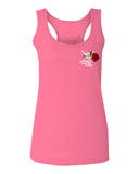 Good Vibe Flowers Bones Hand Shaka Cool Vintage Hipster  women's Tank Top sleeveless Racerback