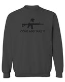 AR 15 Come and Take It Greek Molon Labe Spartan Guns men's Crewneck Sweatshirt
