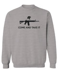 AR 15 Come and Take It Greek Molon Labe Spartan Guns men's Crewneck Sweatshirt