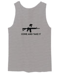 AR 15 Come and Take It Greek Molon Labe Spartan Guns men's Tank Top