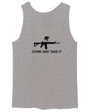 AR 15 Come and Take It Greek Molon Labe Spartan Guns men's Tank Top