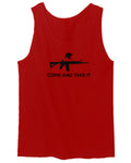 AR 15 Come and Take It Greek Molon Labe Spartan Guns men's Tank Top
