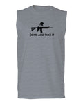 AR 15 Come and Take It Greek Molon Labe Spartan Guns men Muscle Tank Top sleeveless t shirt