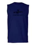 AR 15 Come and Take It Greek Molon Labe Spartan Guns men Muscle Tank Top sleeveless t shirt