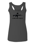 AR 15 Come and Take It Greek Molon Labe Spartan Guns  women's Tank Top sleeveless Racerback