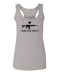 AR 15 Come and Take It Greek Molon Labe Spartan Guns  women's Tank Top sleeveless Racerback
