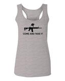 AR 15 Come and Take It Greek Molon Labe Spartan Guns  women's Tank Top sleeveless Racerback