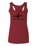 AR 15 Come and Take It Greek Molon Labe Spartan Guns  women's Tank Top sleeveless Racerback