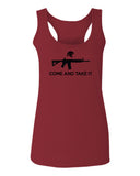 AR 15 Come and Take It Greek Molon Labe Spartan Guns  women's Tank Top sleeveless Racerback