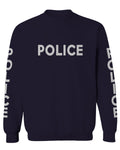 VICES AND VIRTUES Police Officer Costume Support Blue Lives men's Crewneck Sweatshirt