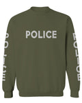 VICES AND VIRTUES Police Officer Costume Support Blue Lives men's Crewneck Sweatshirt