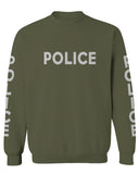 VICES AND VIRTUES Police Officer Costume Support Blue Lives men's Crewneck Sweatshirt