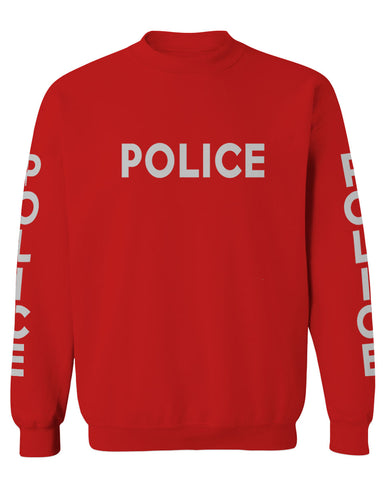 VICES AND VIRTUES Police Officer Costume Support Blue Lives men's Crewneck Sweatshirt