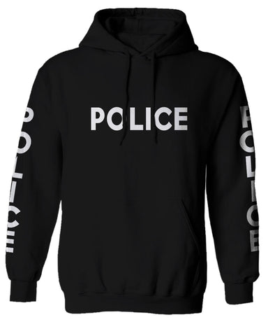 VICES AND VIRTUES Police Officer Costume Support Blue Lives Sweatshirt Hoodie