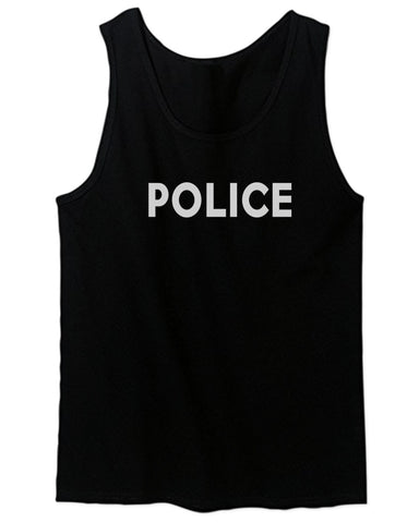 VICES AND VIRTUES Police Officer Costume Support Blue Lives men's Tank Top