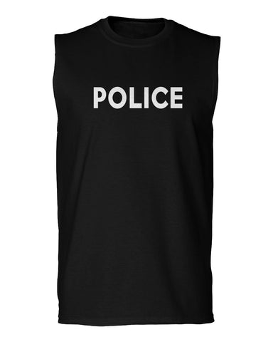 VICES AND VIRTUES Police Officer Costume Support Blue Lives men Muscle Tank Top sleeveless t shirt