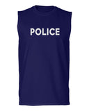 VICES AND VIRTUES Police Officer Costume Support Blue Lives men Muscle Tank Top sleeveless t shirt