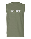 VICES AND VIRTUES Police Officer Costume Support Blue Lives men Muscle Tank Top sleeveless t shirt