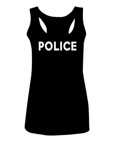 VICES AND VIRTUES Police Officer Costume Support Blue Lives  women's Tank Top sleeveless Racerback