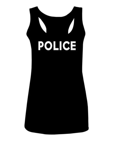 VICES AND VIRTUES Police Officer Costume Support Blue Lives  women's Tank Top sleeveless Racerback