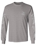 Fonts Good Vibe Bones Hand Shaka Cool Vintage Hipster Graphic mens Long sleeve t shirt